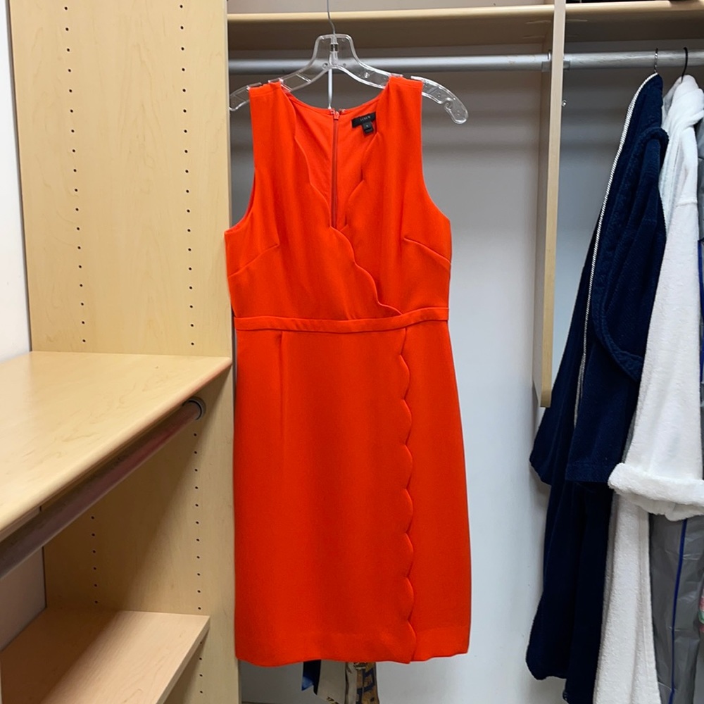 JCrew Orange dress size 8